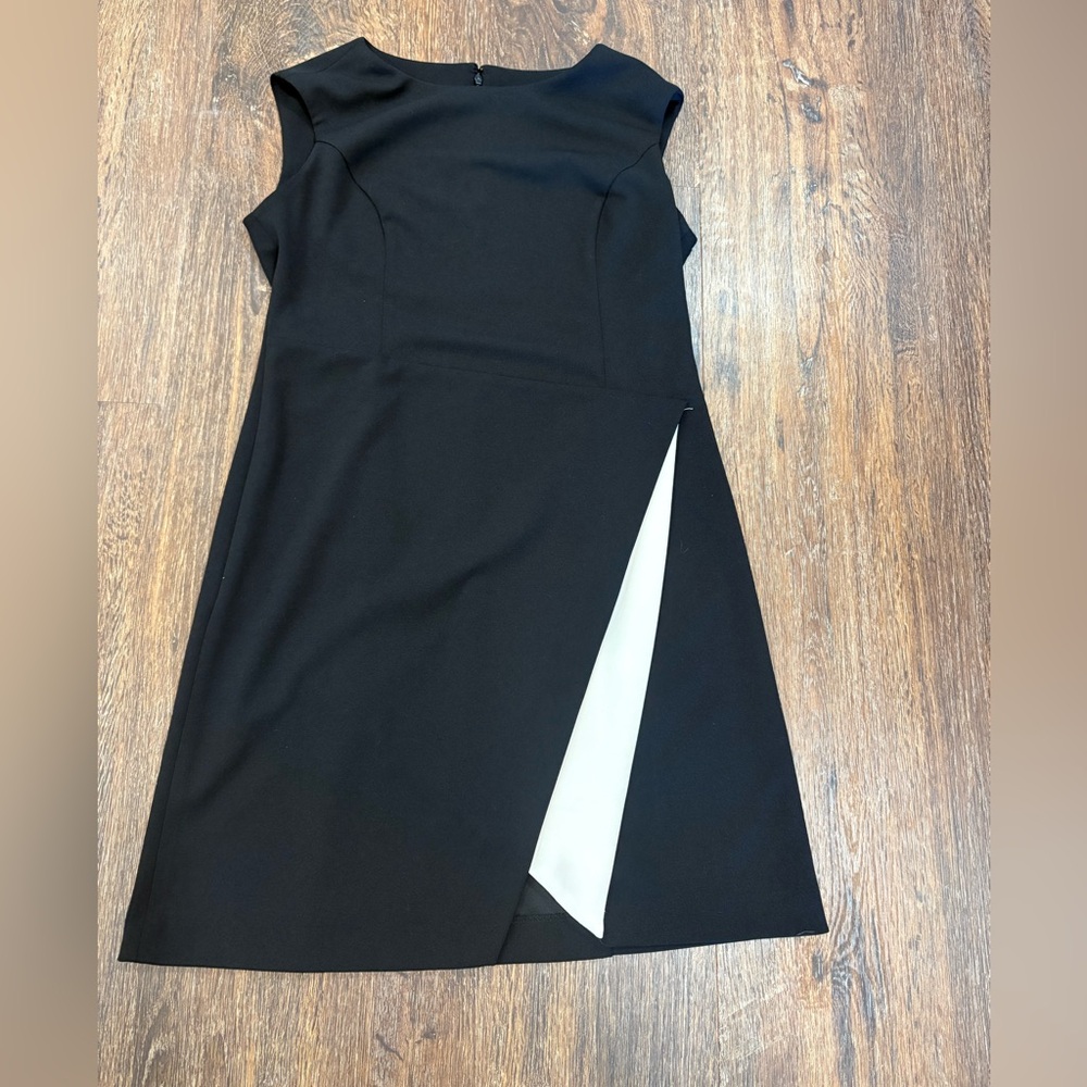 DKNY Black Dress with White Accent